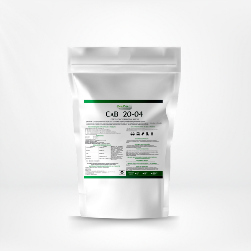 CaB 20-04 – Fertilizante Mineral para Floração e Frutificação Eficiente