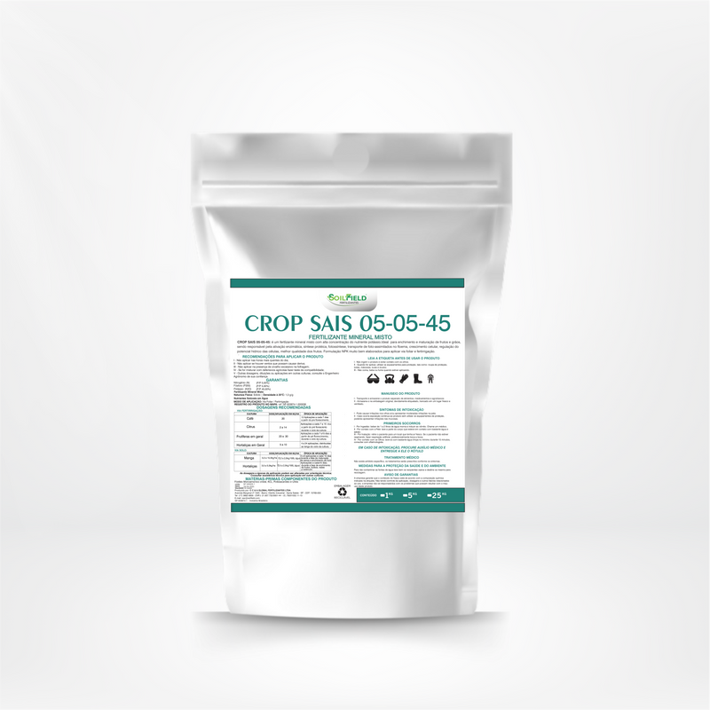 CROP SAIS 05-05-45 - FERTILIZANTE FOLIAR MINERAL MISTO