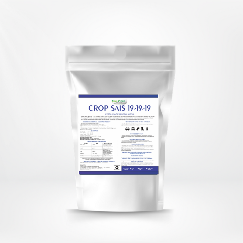 Crop Sais 19-19-19 – Fertilizante Mineral Completo para Nutrição Balanceada