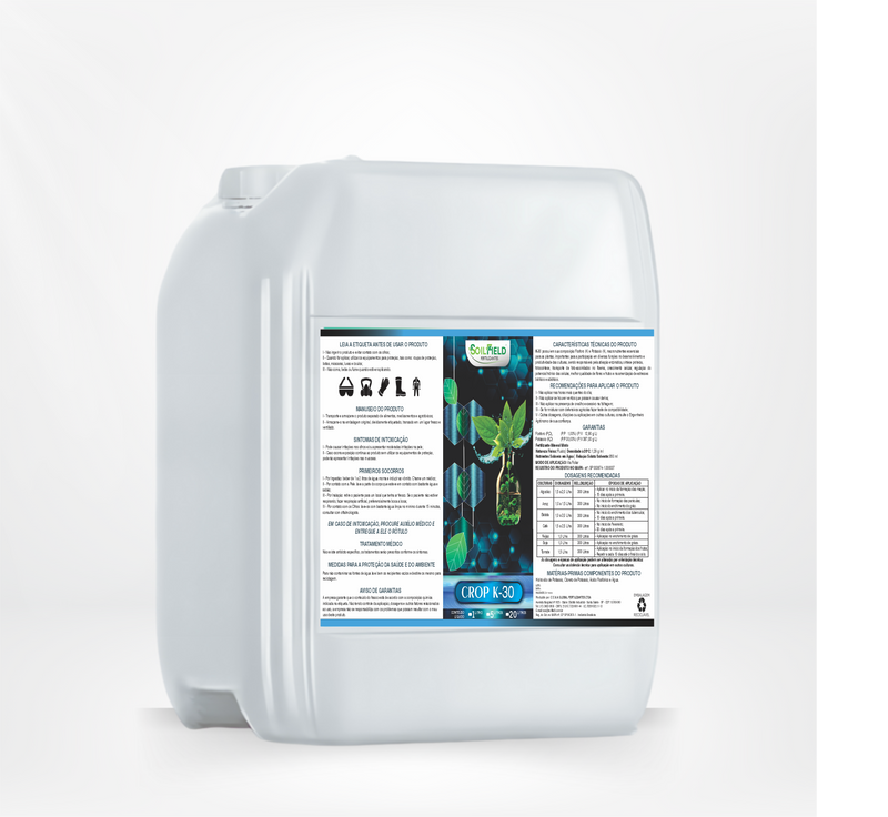 Crop K-30 – Fertilizante com Fósforo e Potássio para Maturação e Qualidade