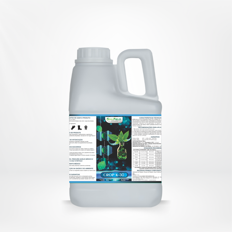 Crop K-30 – Fertilizante com Fósforo e Potássio para Maturação e Qualidade