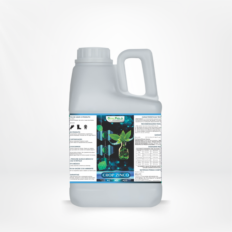 Crop Zinco 21% – Fertilizante com alta concentração de Zinco
